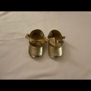 Janie & Jack Gold Ballet Shoes